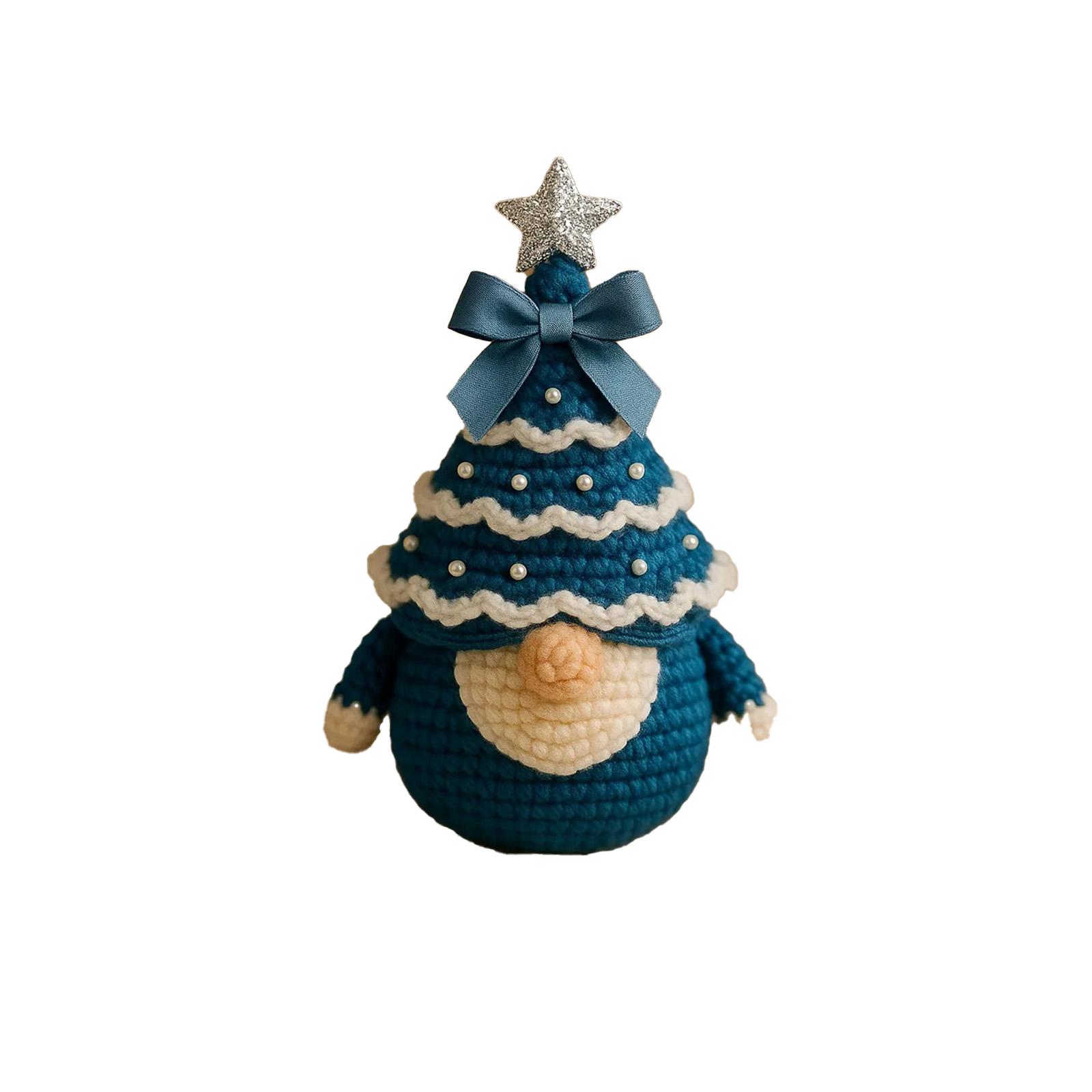 

Набор для вязания крючком рождественской елки своими руками, набор для праздничного украшения ручной работы One Size