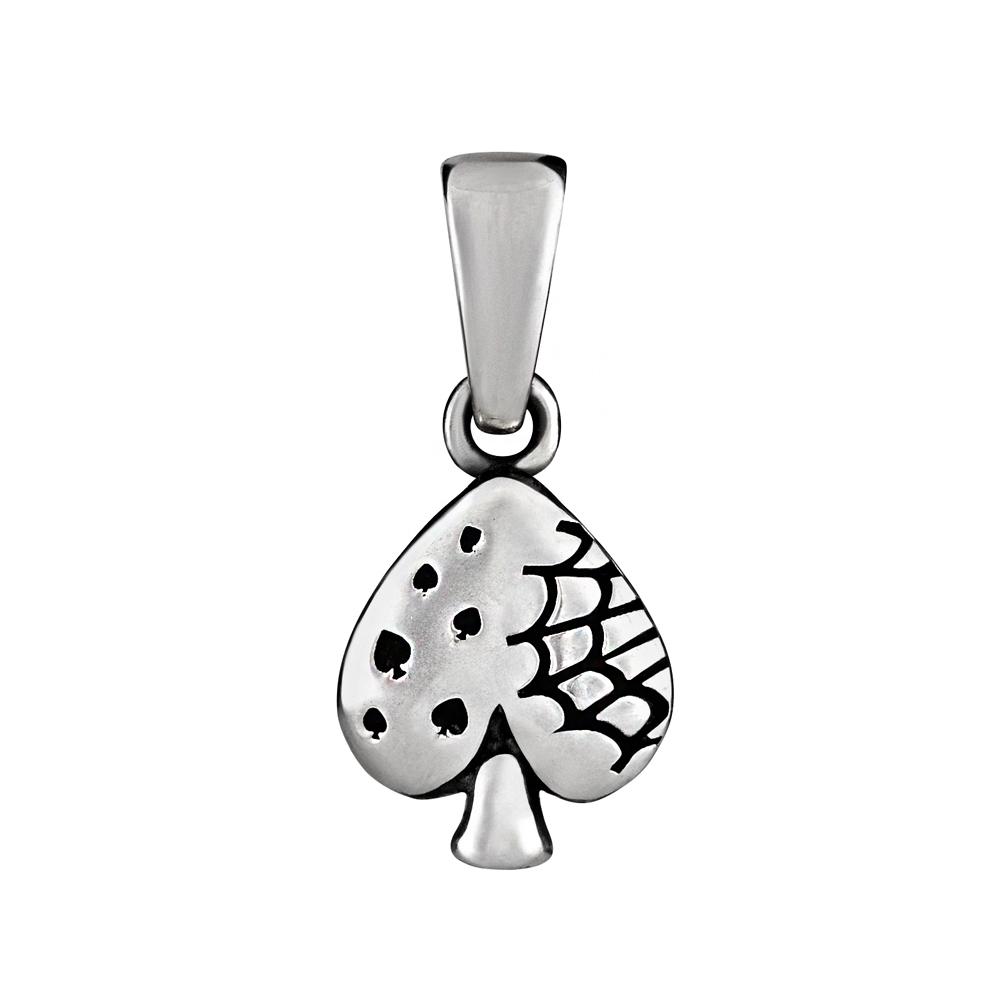 Anonymous Artisan Trump Card Suit Pendant - Spade