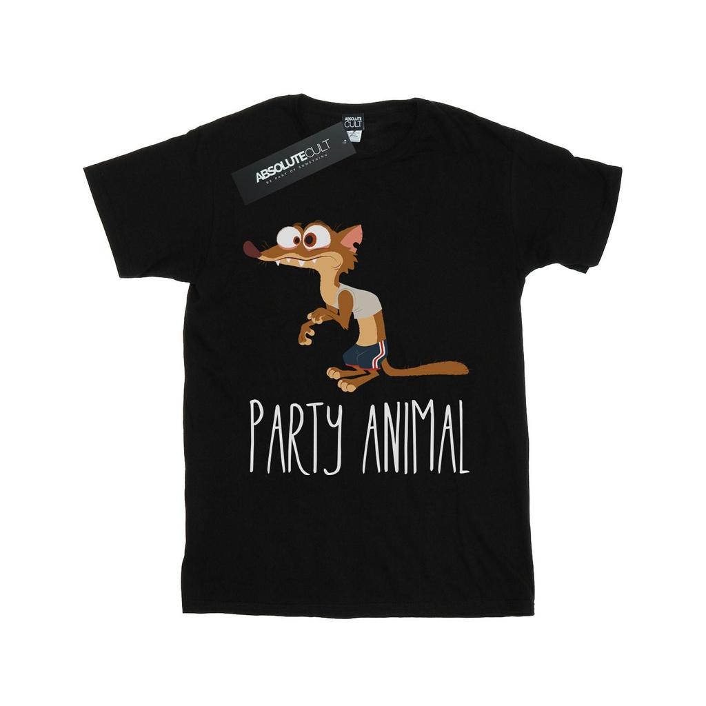 Disney Womens/Ladies Zootropolis Party Animal Cotton Boyfriend T-Shirt