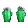2pcs Cactus Glasses, 13oz Mason Jars Shot Glasses Cactus Shot Glasses, Cute Shot Glasses, Juice Cup, Suitable for Picnic Parties
