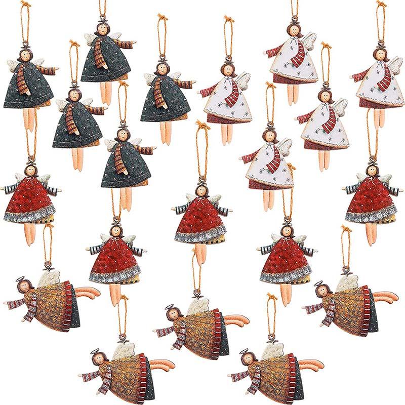 WTEMPO Christmas Dancing Angel Decor Doll Pendants Christmas Tree Hanging Ornaments Indoor & Outdoor Holiday Decoration Christmas Party Decoration