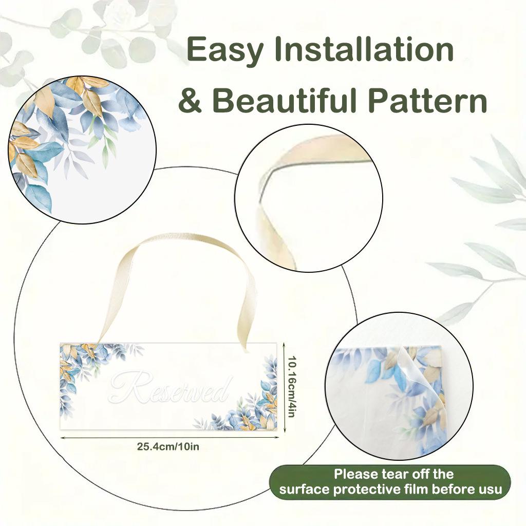 Acrylic Wall Sticker MKL004: Wedding Chair Yellow Grass Hanging Decoration.
