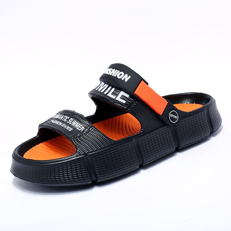 Fashion Young Fashion Men's Slippers EVA Thick Bottom Mixed Colors Mens Casual Shoes Men Slip-on Sandals Summer Beach Male Sports Slides