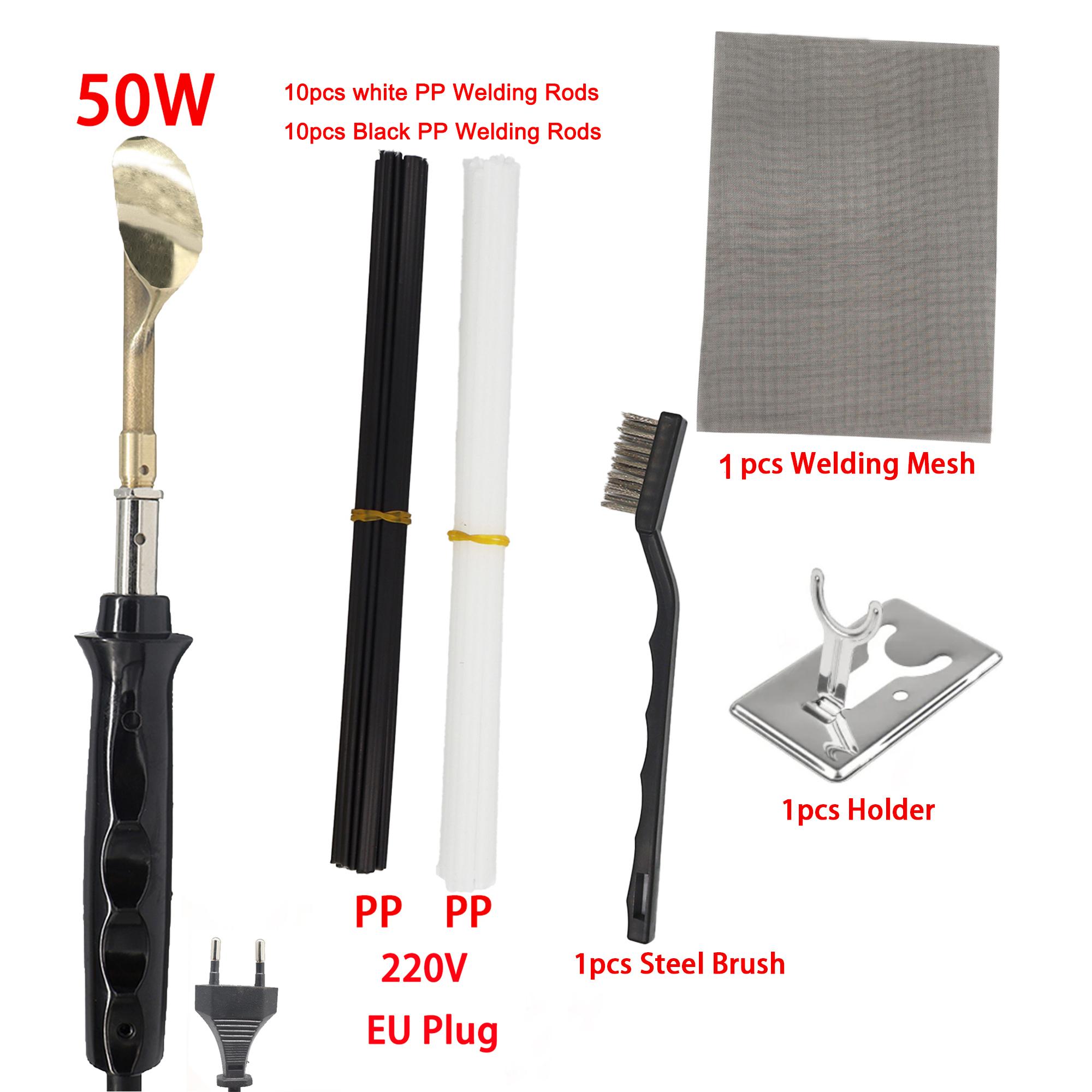 

50W PE PVC ABS PP plastic welding kit, car bumper repair kit, plastic welding machine, DIY tool kit