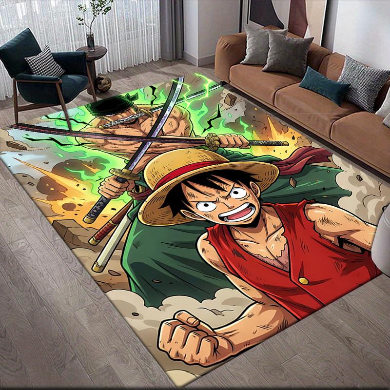 

One Piece Art Anti-Slip Rug, Rectangular Carpet for Bedroom, Living Room & Sofa Area, Stylish Home Decoration 60x90cm