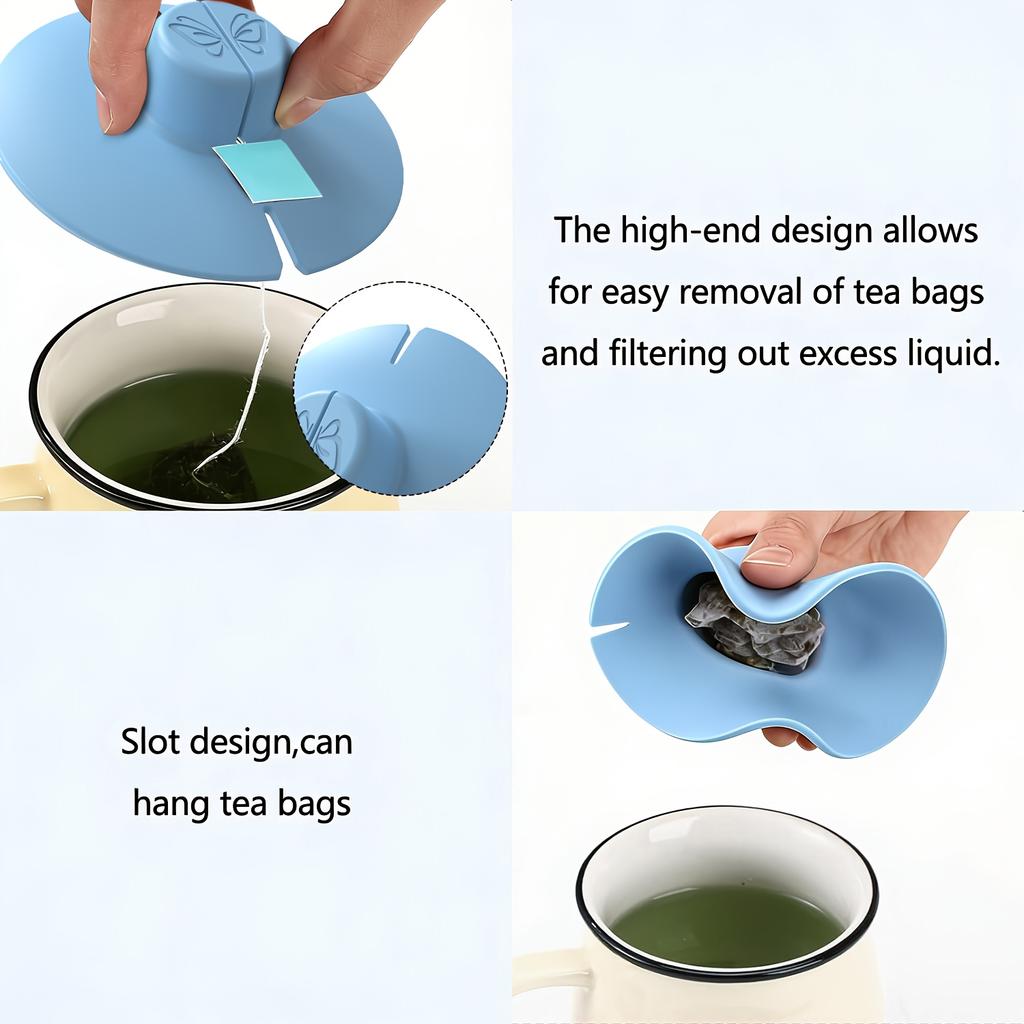 1A Silicone Tea Bag Assistant Can Be Used As a Tea Bag Holder and Squeezer Easy To Use No Residue Dishwasher Cleaning Available