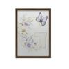 Floral Letter G With Butterfly Poster Floral Letter G With Butterfly Poster, 40X50 Cm, Gold Aluminum Frame, 230 Gsm Matte Paper