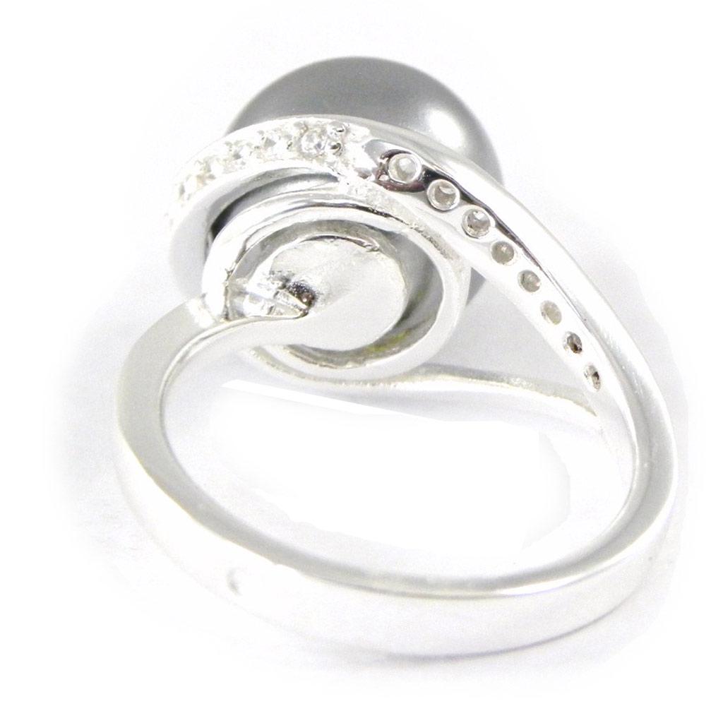 Silver Ring 'Pearl Beauty' Gray