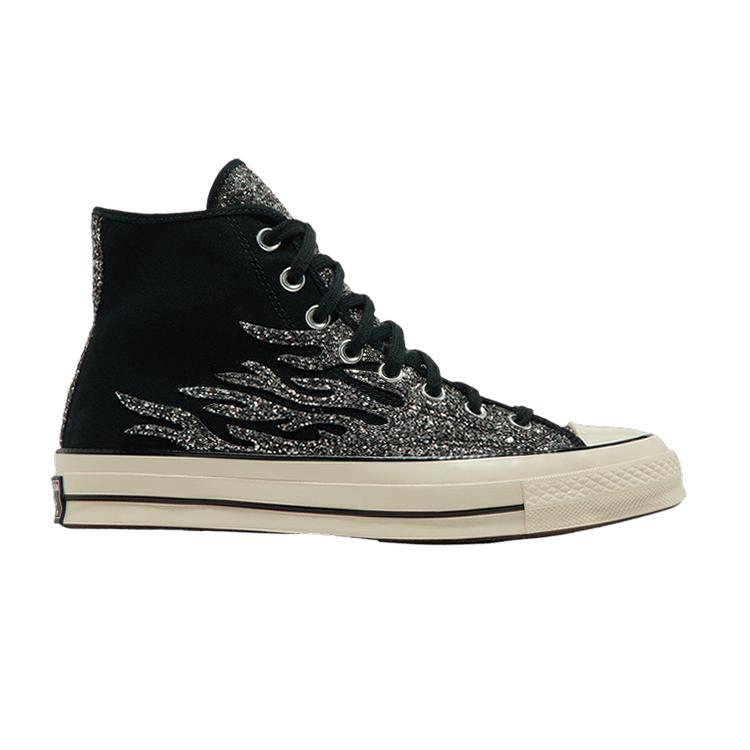 Converse Женские Chuck 70 High Archival Glitter Flame - Black Egret 35
