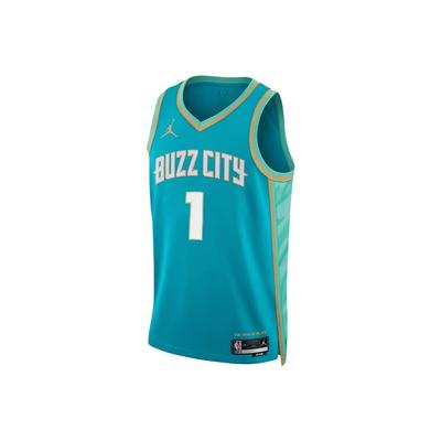 Basketball Jersey SW Fan Edition 2023 24 Season, Hornets, Ball Size 1 Unisex Peacock Blue DX8496-415