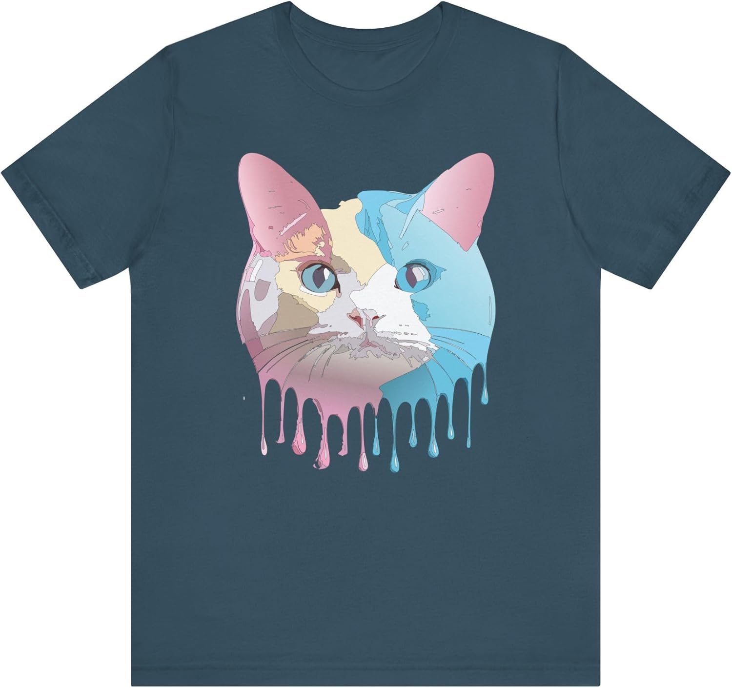 Cat Graphic Design Tee, Cat Shirt, Vintage Tees, Art Design T-Shirt, Animal Graphic Tee, Animal Shirts 3 S разноцветный