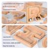 Sparbox aus Holz mit Alphabet für Kinder – Transparente Spardose Geschenk