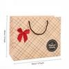 1pc Gift Bag, Checkered Striped Paper Bag, Mini Gift Bag, Birthday Tote Bag