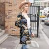 Women's Fashion Casual Comfortable Halloween Printed Mid-Length Cardigan With Pockets Jacket