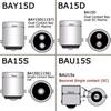 DRL Turn Brake 1156 BA15S P21W Car LED COB Bulb 4 Filament Reverse Lamp Signal Light