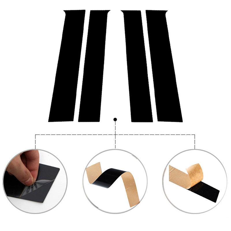 4pcs/set Car Window Pillar Posts Trims Decorative Strickers Exterior Parts Fit for Toyota Tacoma (N400) 2024-2026