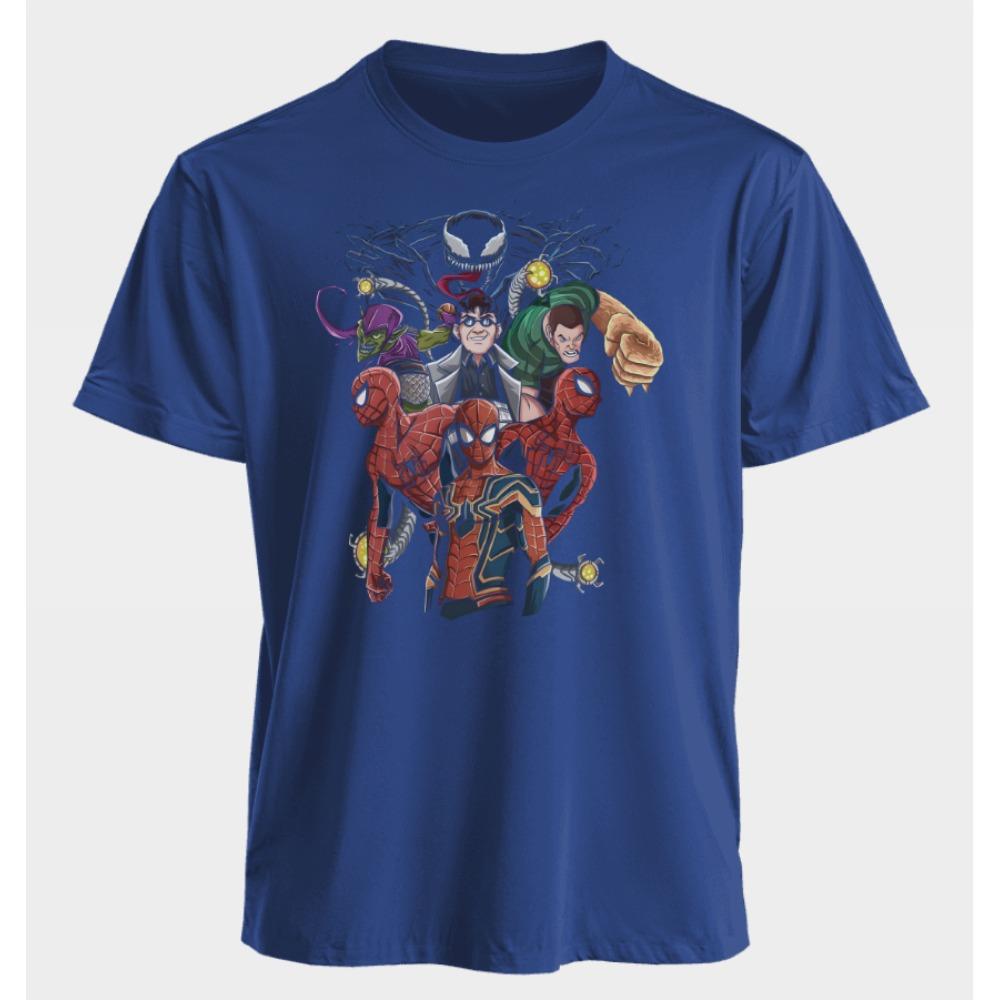 Men's and Women's T-shirts Spider-Man Venom Summer American Spring and Autumn Loose Punk Harajuku Y2k Niche Short Sleeves