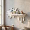 3D Printed Floating Wall Stand Irregular Shape Wall Storage Shelf Melting Display Rack  Bedroom