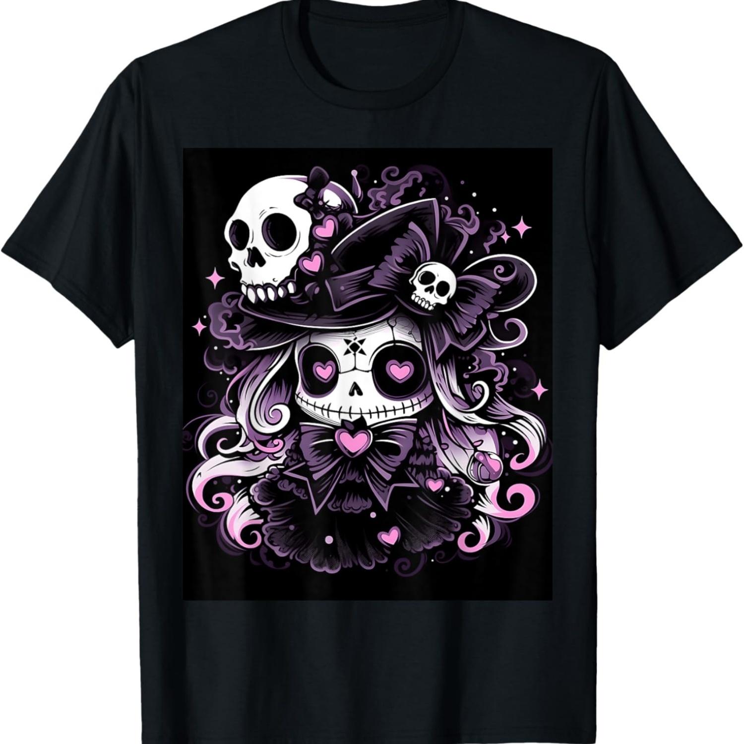 Enigmatic Sorceress_ Halloween Witch Art T-Shirt S чёрный