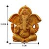 Handcrafted Ganesha Beautiful Lord Ganesha Idol Figurine Showpiece Sculpture Hindu Polyresin Car Dashboard Ganesh Ji Statue Brown
