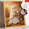Halloween pearl painting art kit handmade diy fall floral ghost home decorations