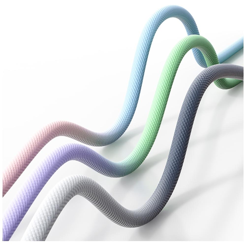 Kabel USAMS Bicolor Series SJ757 PD 30W USB-C/Lightning 1.2m czarno biały