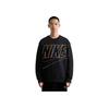 Nike Crew Neck Logo Long Sleeve Sweatshirt Men Sweatshirt Black DX0530-010