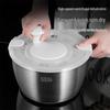 Centrifuga per Insalata e Cesto Disidratatore Manuale in Acciaio Inossidabile