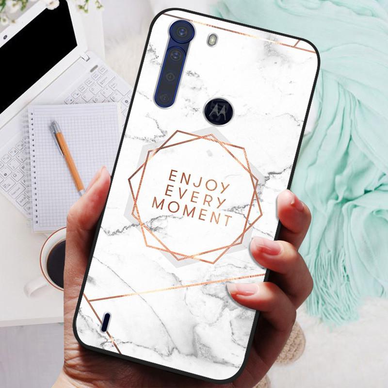 For Motorola One Fusion Case Black Bumper Soft Silicone Cover For Moto One Fusion Plus Phone Cases OneFusion Fusion+ Funda Shell