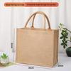 In-Stock Muji-Inspired Plain Linen Tote Bag - DIY Hand-Painted Souvenir & Shopping Jute Bag