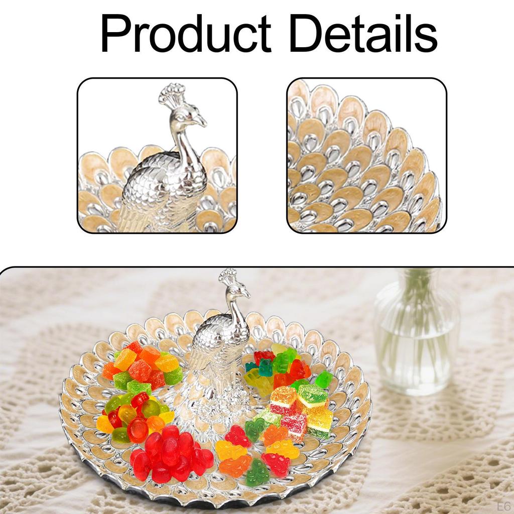 Centerpiece Bowl in Peacock Shape for Makeup And Snack Display