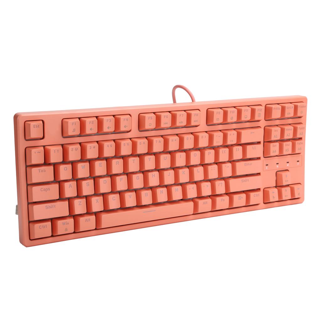 Daidai Computer Keyboard Wired Mechanical Red Shaft 87‑Keys STK130 for Game