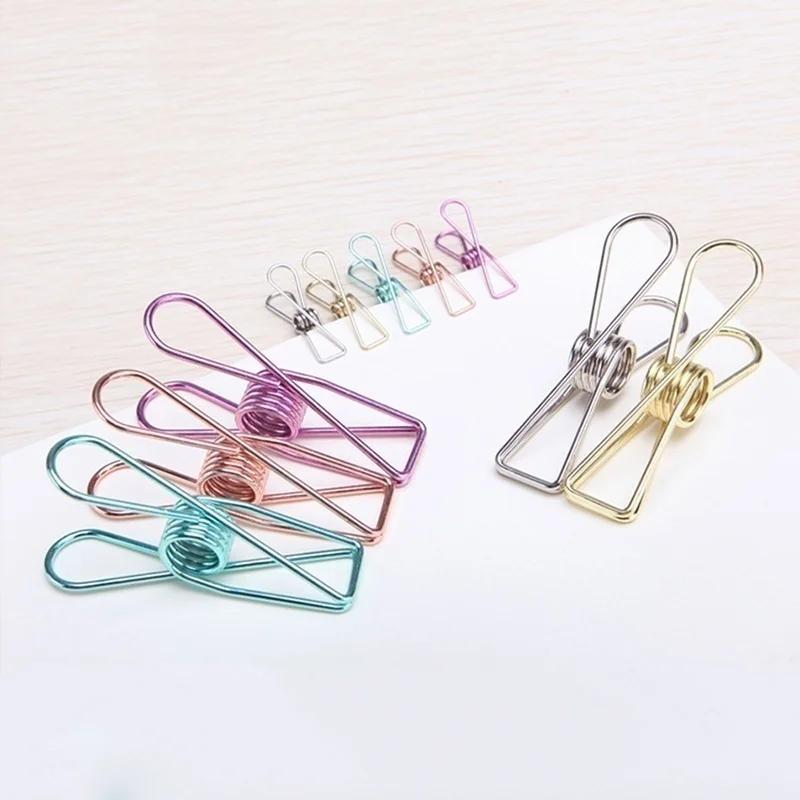 5 Metal Clips, Clothes Clips, Utility Folders