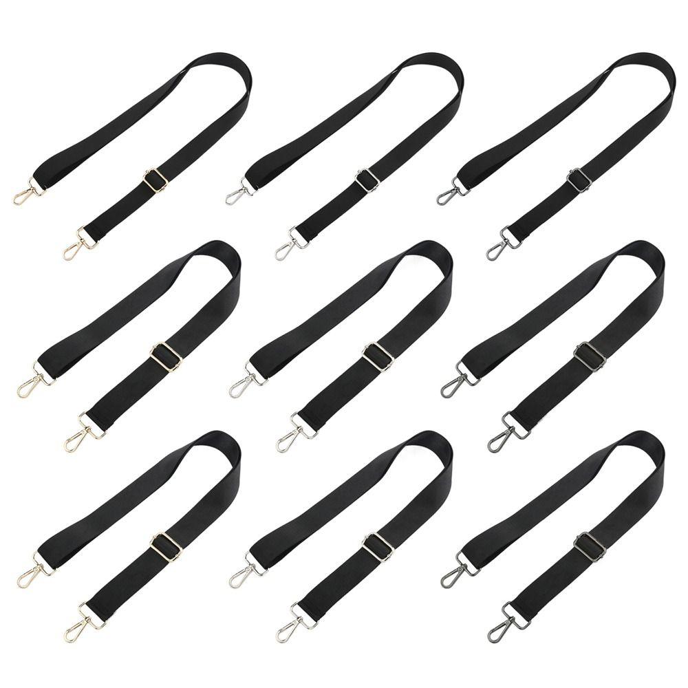 Fashion Black Nylon Shoulder Bag Strap Adjustable Replacement Detachable Belt for Women Men Messenger Bags Handle Handbag Belt