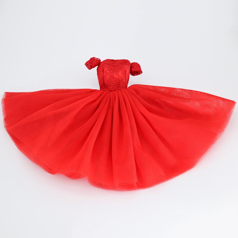 Multicolored Mini Mesh Skirt for 29cm Dolls - Babi Wedding Dress, Short Dress-Up Skirt for Toy Girls