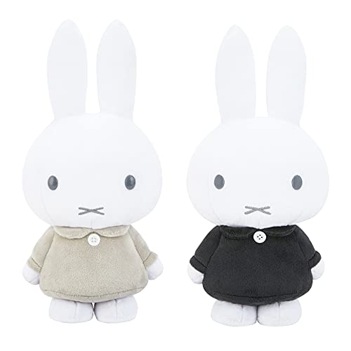 

Miffy SL Size Plush Toy, Monotone, 2 Types (Black/Gray)