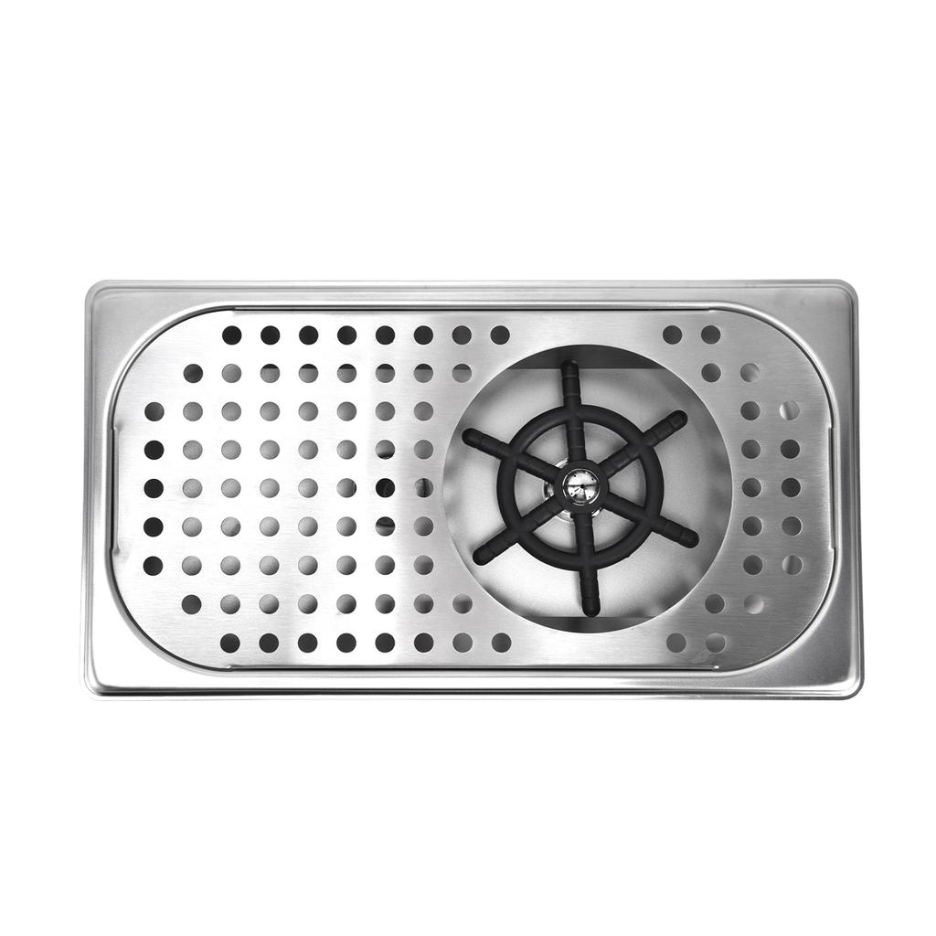 Automatyczny spłukiwacz do kubków Szybkie płukanie G1/2 Stal nierdzewna Płukacz do dzbanków dla Hotelu Kawiarni DomuFC‑12‑1