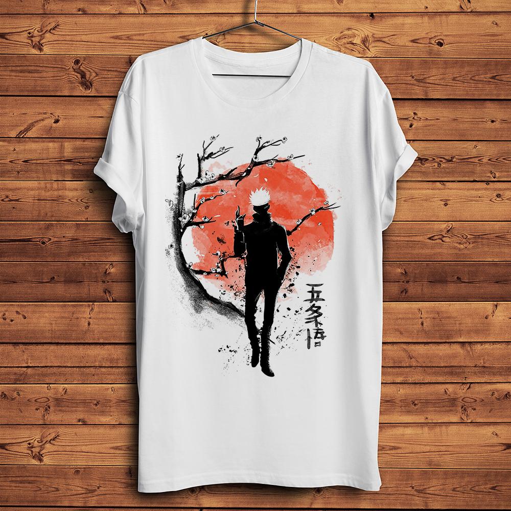 

ink JJK Unisexga Gojo Satoru RyoUnisex Sukuna Funny Anime TshirtUnisex White Casual short sleeve T ShirtStreetwear Unisex tee S