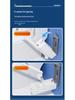 Flushable Japanese Toilet Brush with Dissolvable Head & Built-in Cleaner - Wall-Mounted Home Essential