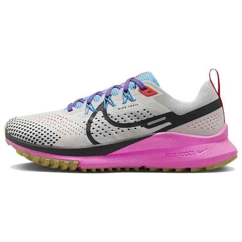 Nike  React Pegasus Trail 4 Light Orewood Pink Blue Women Sneakers Brown Light-Orewood-Brown Blue-Lightning FD0876-100