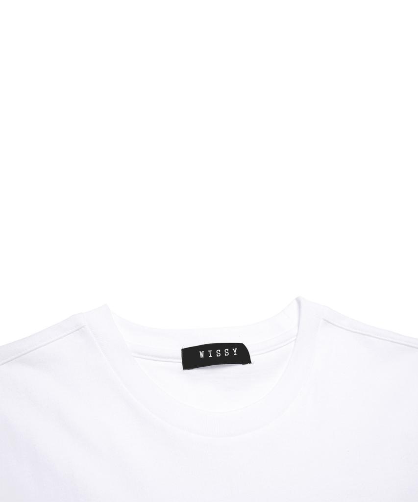 Wissi Smile Emoticon Short Sleeve T-Shirt (Ws007) White