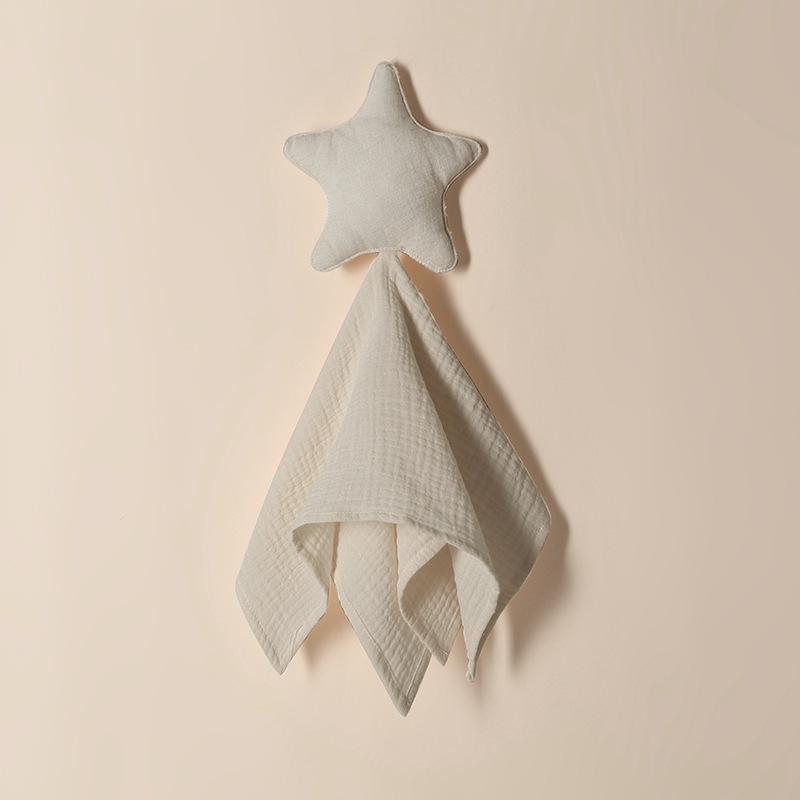 Baby Teething Comforter Puppet: Cotton Star & Moon Sleep Aid
