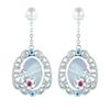 S925 sterling silver Chinese style earrings women's versatile earrings high-end jewelry