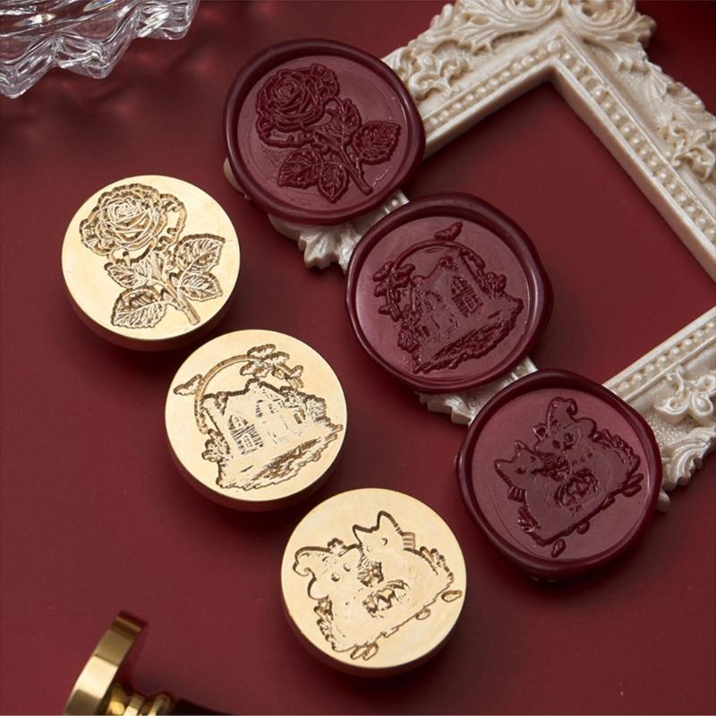 Plant Wax Seal Stamp Witch Pumpkins Sealing Wax Stamp for Invitation Envelopes Cards Letter Scrapbooking Decorations