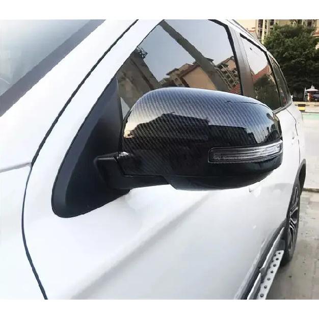 Rearview Halft Mirror Cap Side Mirror Cover Exterior Sticker Wing Trims Car Accessories For Mitsubishi Outlander ASX 2013-