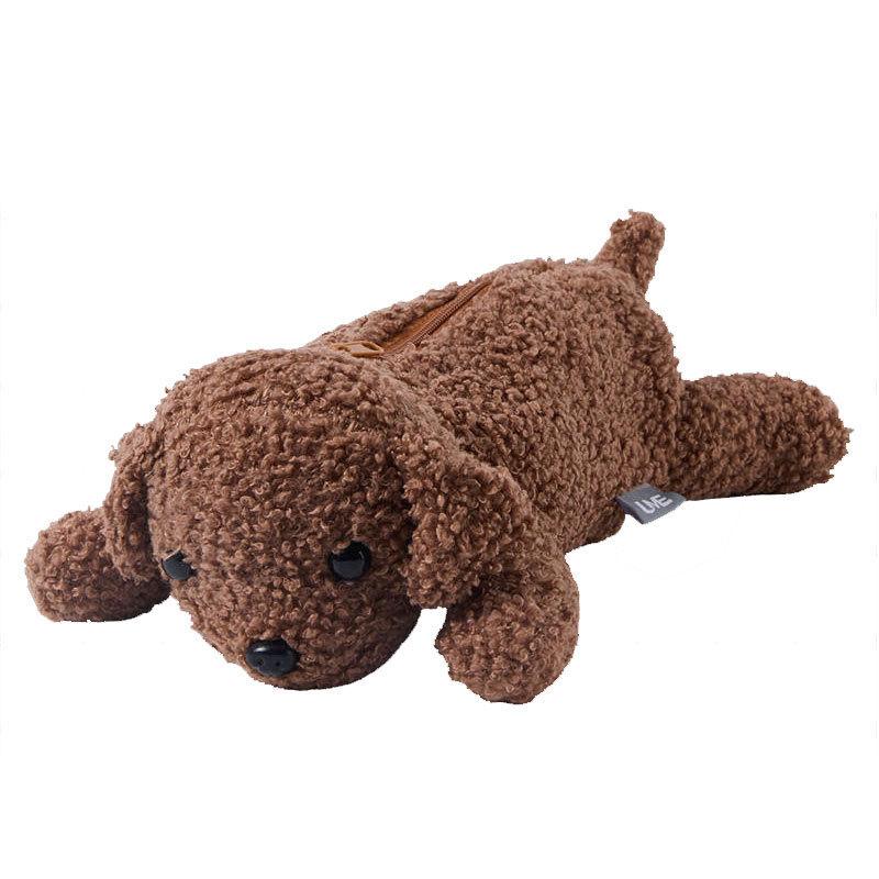 Cute Plush Pencil Case With Large Capacity For Kids Animal Toy Storage