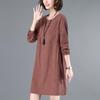 Petite Women's 2024 Spring/Autumn Korean Loose Cotton Linen Casual Short Dress