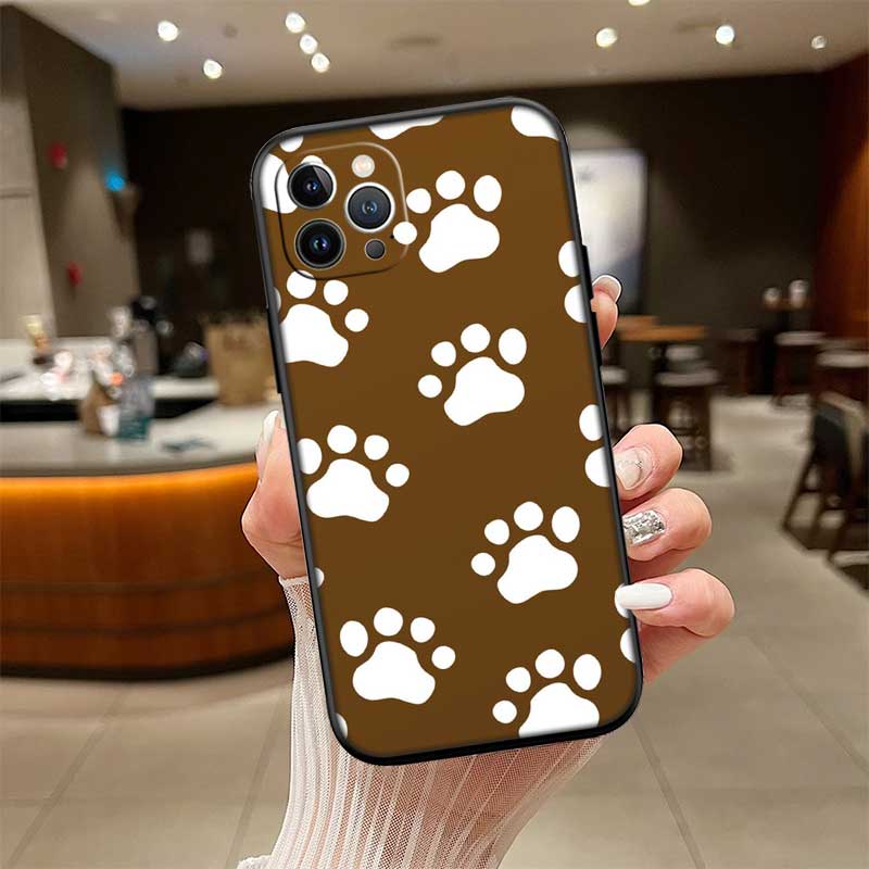 

NH19 dog footprint Paw Phone Case for Samsung Galaxy S20 S21 S22 Ultra FE + Plus A21S A22 A24 A25 A26 A30 A30S A31 Galaxy A21s