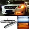 12V LED Daytime Running Light Super Bright Fog Lamp Universal Fit LED Strip Kit  Trucks
