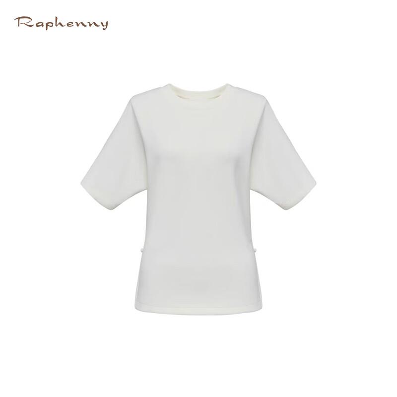 Raphenny Women's Knitted Slim Fit Short Sleeve T-shirt